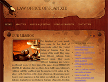 Tablet Screenshot of joanxielaw.com